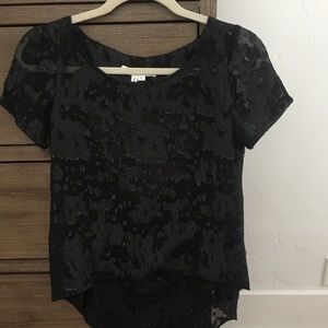 BCBGeneration Women’s Black Lace Blouse NWT $78